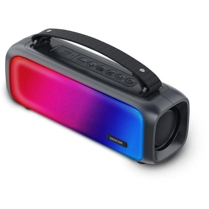 Enceinte Bluetooth portable - SENCOR - SSS 3000 Kids Light Speaker - 16 W - 2 haut-parleurs - IPX4 - Noir