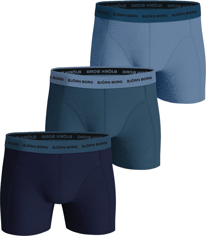 Björn Borg Cotton Stretch boxers - heren boxers normale lengte (3-pack) - multicolor
