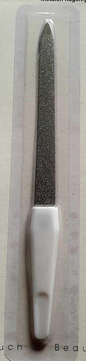 Nagelvijl Life time nagel vijl metaal groot 8x1x25cm