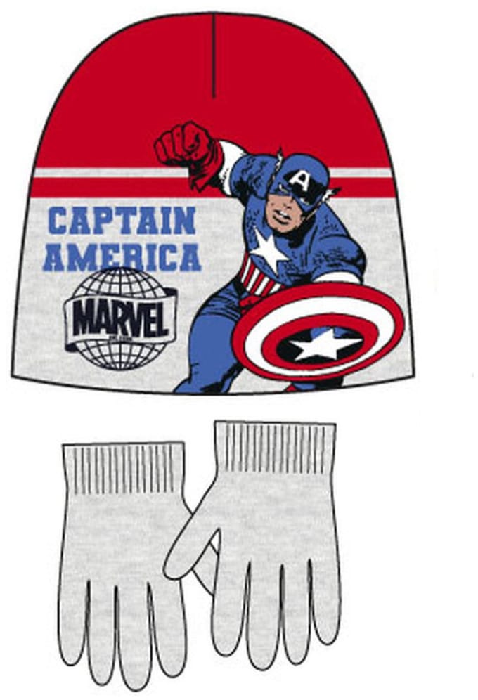 Avengers Captain America kinderpet + handschoenset 52 cm