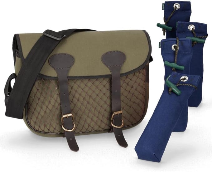 Dummy tas - Trainings dummy - Hondentraining - Drijvend scheurbestendig canvas - 35 x 28 cm - Blauw