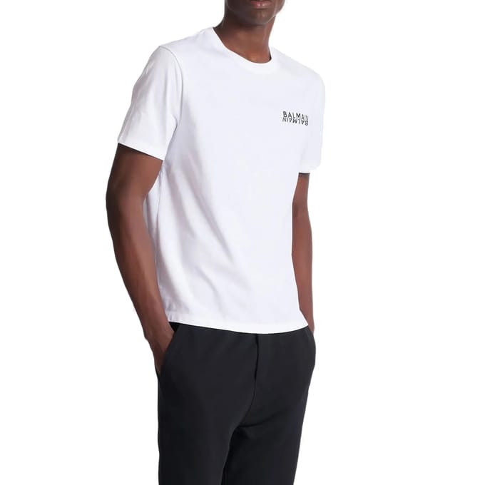 Balmain T-shirt met logo-opdruk