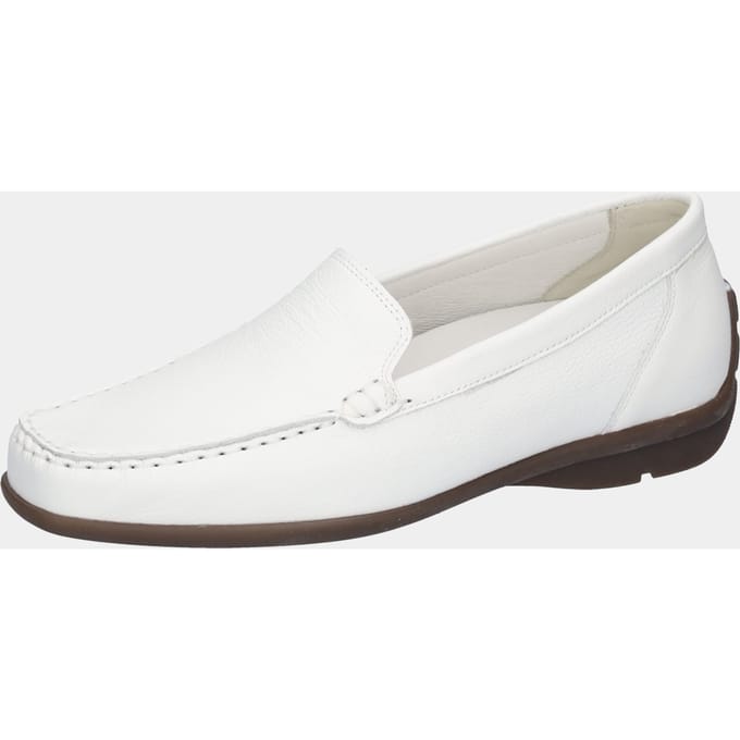 Veterschoen van echt leer - wit - Gr. 36 van Goldner Fashion