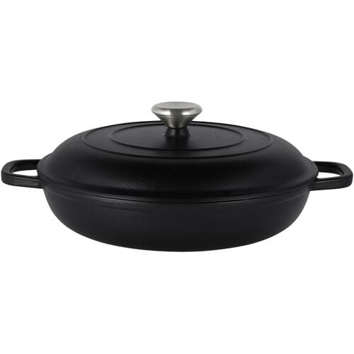 SILVERCREST Gietijzeren hapjespan, Ø30 cm (Zwart)