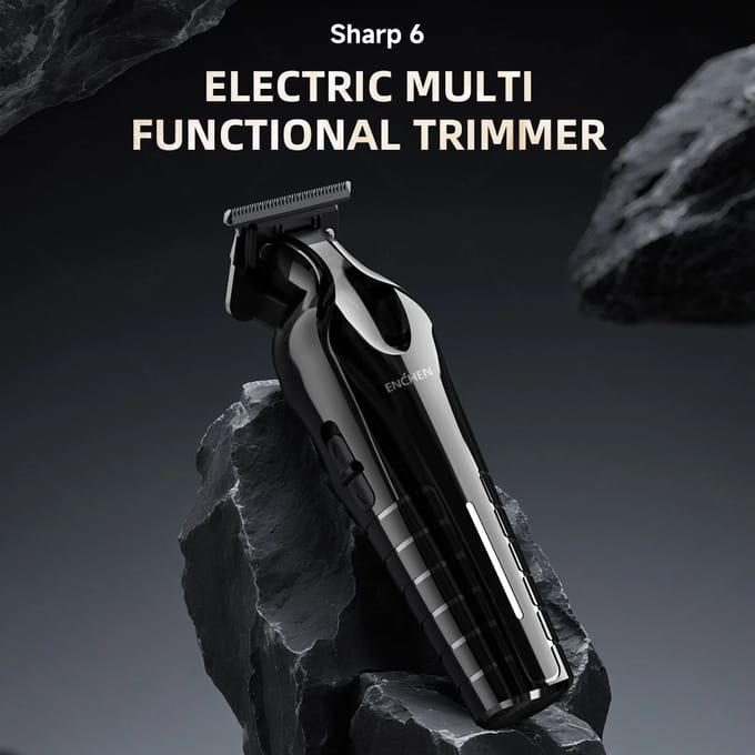 ENCHEN Sharp 6 elektrische multifunctionele trimmer Zero Gap T-Blade 5000 RPM krachtige motor Het beste cadeau