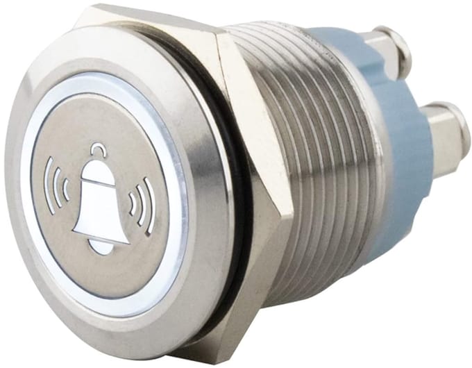 Ronde Drukknoppen RVS met Witte LED Verlichting voor Buitengebruik