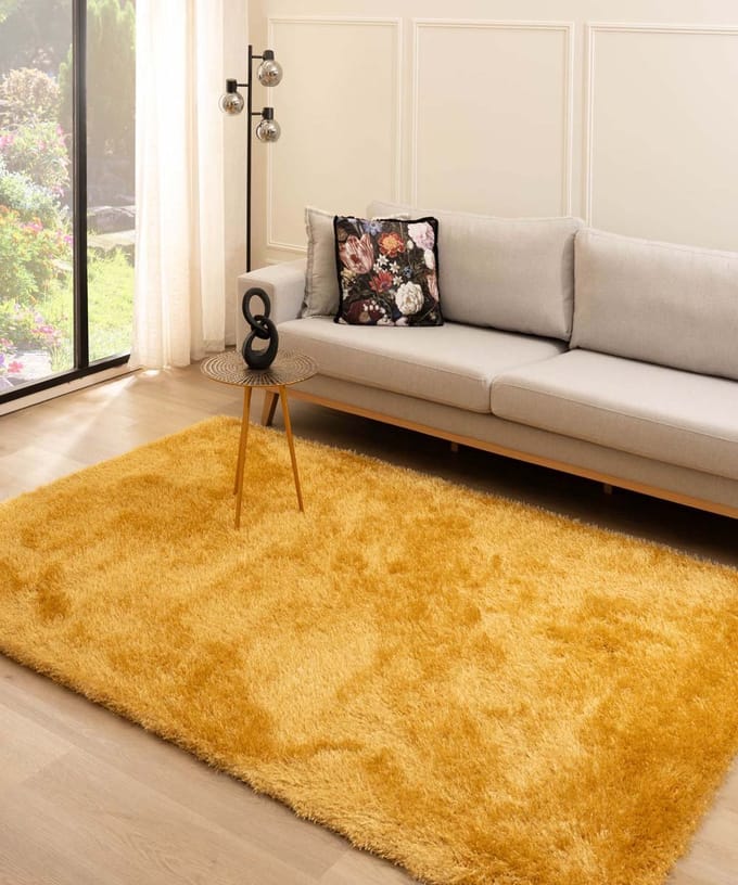 Velvet vloerkleed - Posh goud 280x380