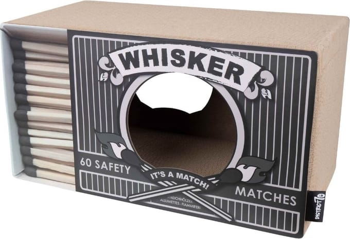 District 70 WHISKER - Krabmeubel van karton - Luciferdoos design - Afmeting 55 x 30 x 30 cm - Zwart