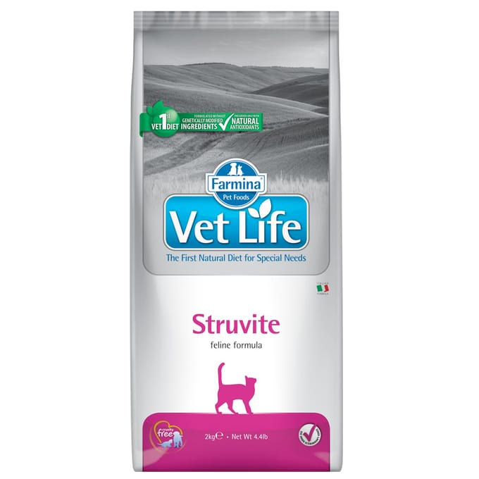 Voordeelpakket: 3x2kg Farmina Vet Life Struvite Feline Droog Kattenvoer