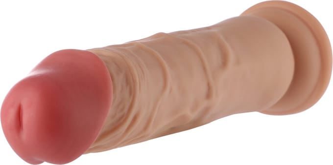 Dildo 3XLR voor Auxfun Basic Seksmachine Beige 19 cm