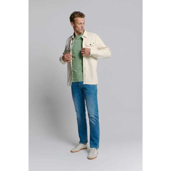 No Excess Overshirt Button Closure Sweat Chalk Größe: XL | Casual hemden Outlet | Herren