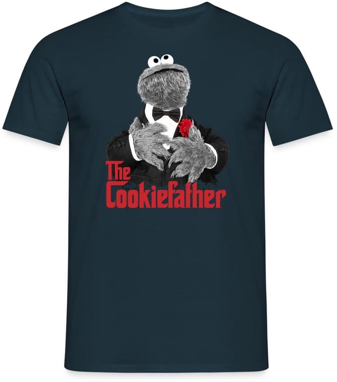Sesamstraat Koekiemonster The Cookiefather T-Shirt Heren