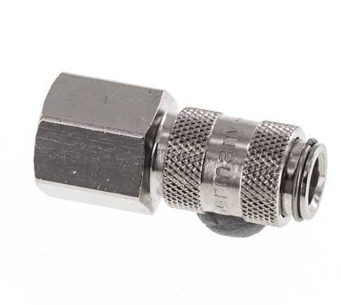 Vernikkeld Messing DN 2.7 (Micro) Luchtkoppeling Snelkoppeling G 1/8 inch Binnendraad