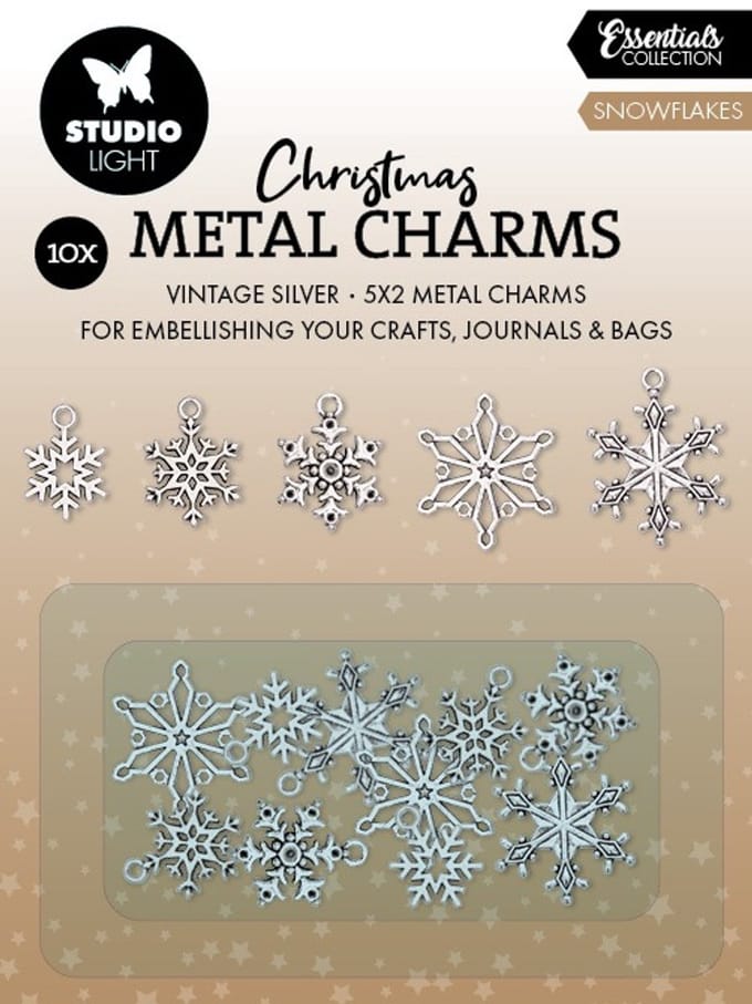 Metal charms Snowflakes - Essentials nr. 05