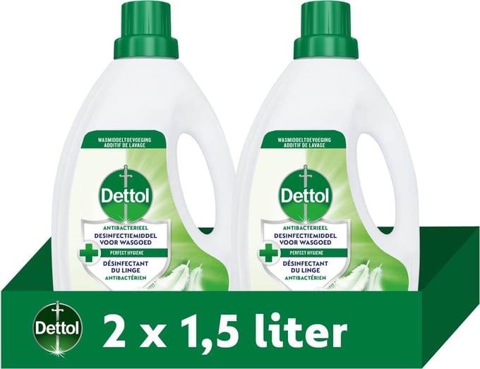 Dettol Toevoeging bij de was "Sensitive" 1,5L - 2 Stuks - Voordeelverpakking