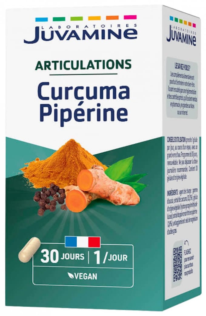 Juvamine Articulations Kurkuma Piperine 30 Capsules