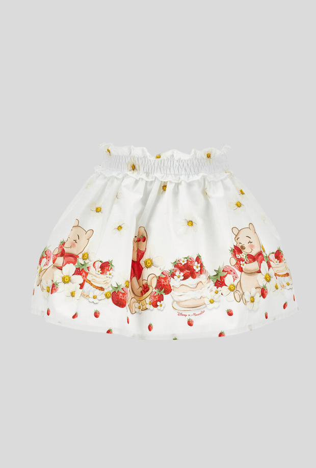 rok winnie de pooh wit-rood meisje