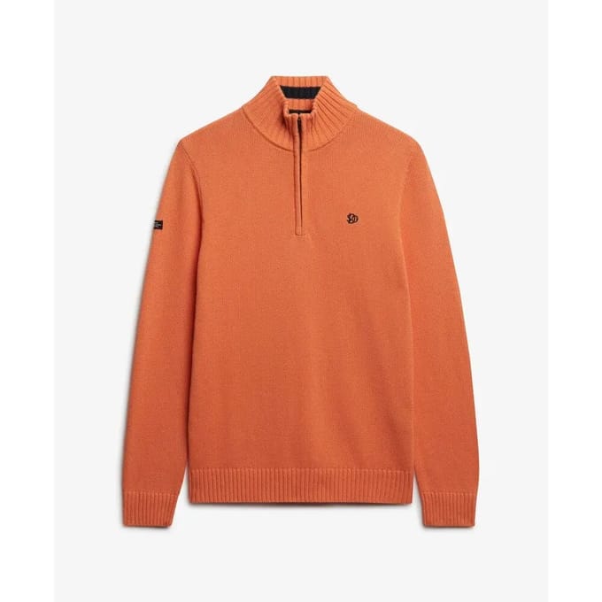 Katoenen trui met een kraag Superdry