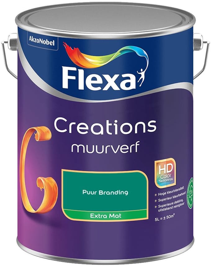 Flexa - Creations Muurverf Extra Mat - Puur Branding - Mengverf - 5 L