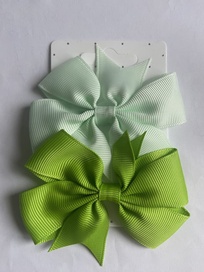 Haarspeldjes duckclip 4.0cm Effen Mint en Appelgroen