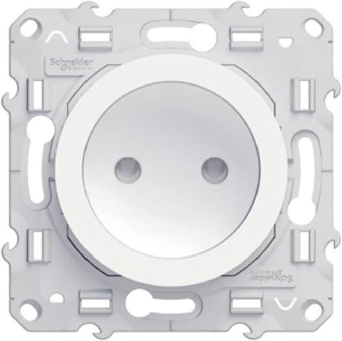 Schneider Electric Odace wandcontactdoos inbouw enkel wit