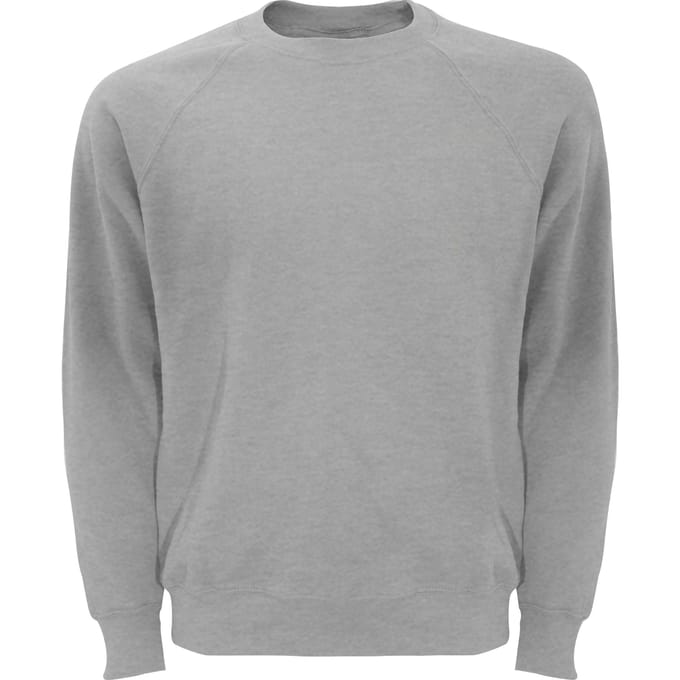 Fruit Of The Loom Heren Raglan Mouwen Belcoro® Sweatshirt (Heather Grijs)