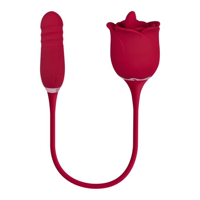 Roosvormige oplegvibrator - 2 in 1, 39,8 cm