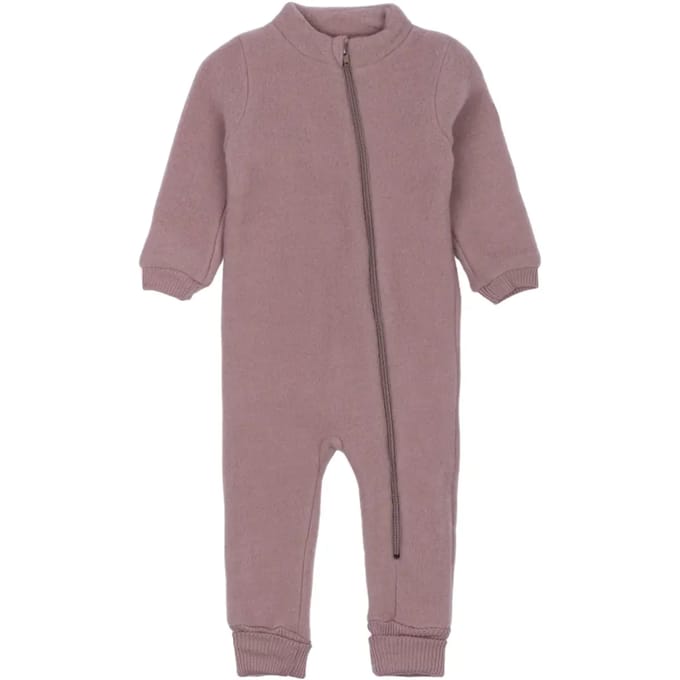 Geribde baby romper van wol Mikk-Line