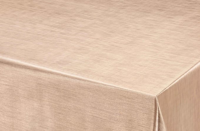 Bellatio Design Tafelkleed - brons - metallic look - 140 x 220 cm