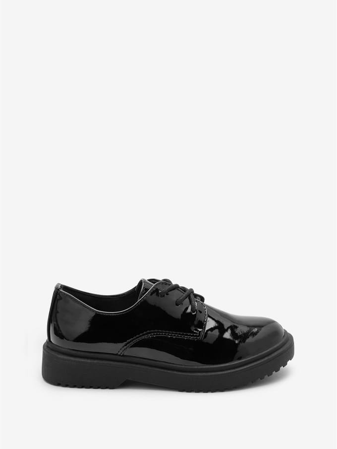 Next - Meisjes - Stoere schoolschoenen met vetersluiting - Zwart