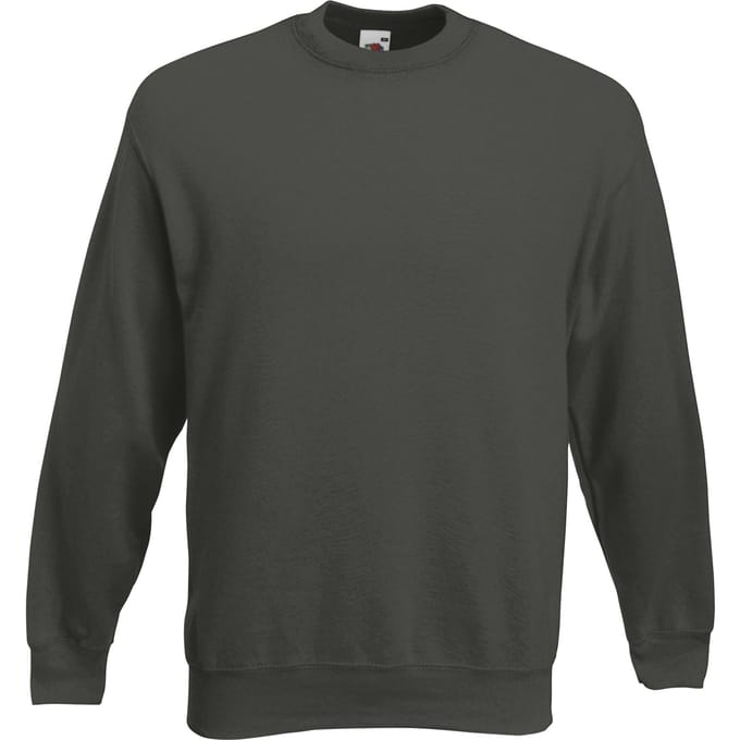 Fruit Of The Loom Unisex Premium 70/30 set-in sweater (Charcoal)