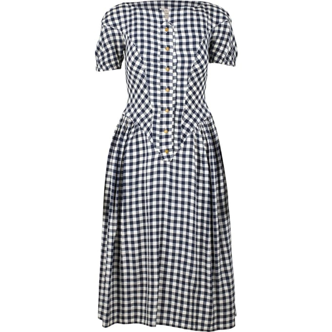 Vivienne Westwood geruite midi-jurk - jaren 2000