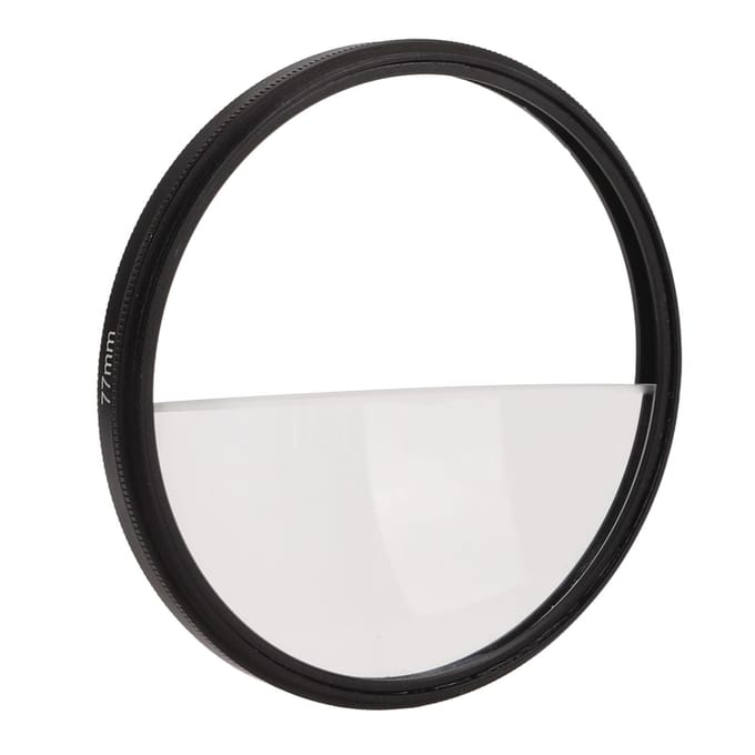 Split Diopter Filter Fotografie Voorgrond Blur Split Diopter Prisma Camerafilter Accessoire Film white