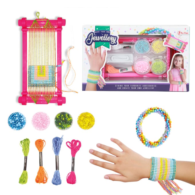 Toi-Toys Loom with Yarn and Bead Set
