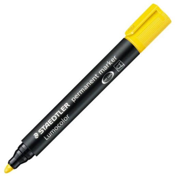 Staedtler Marker Lumocolor permanent.10 pcs Yellow
