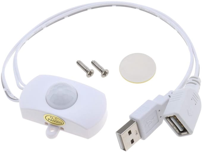 aladdien Bewegingssensor Schakelaar - Infrarood Detector - Automatische Schakelaar - Wit - LED Verlichting - Bezettingsensor - Geschikt voor L...