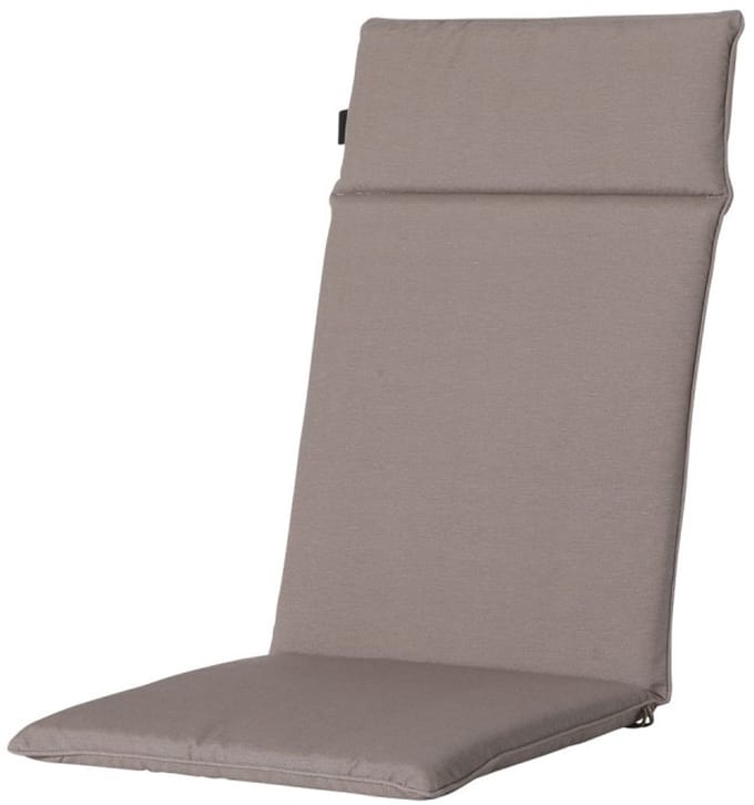 Standenstoel hoge rug kussen 120x50 cm Panama taupe