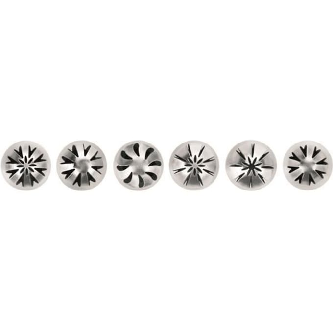 IBILI 252100 Set 6 Embouts Sphériques, INOX, Argent, 6 x 3 x 3 cm