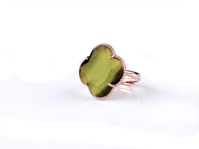 model Fiori ring in zilver roze verguld kaki