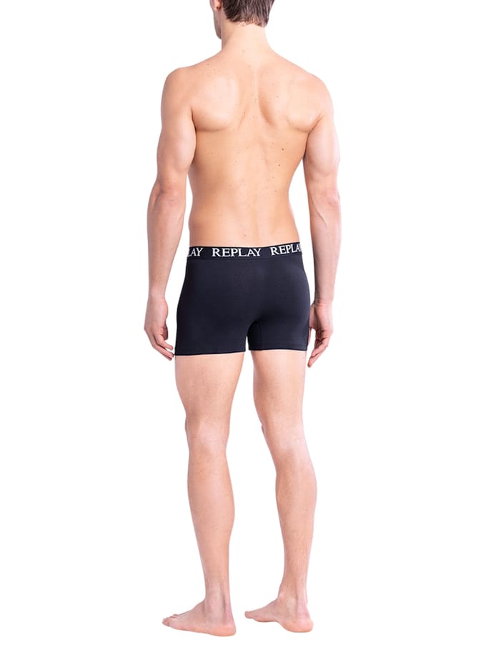 Replay Men´s Boxer Short (2 Pair Box) RP101005 - Turquoise/Black - M