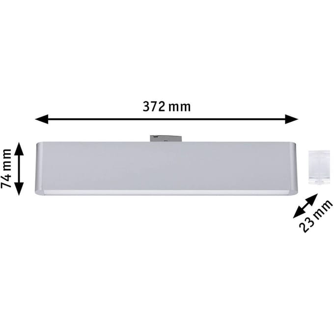 Paulmann URail LED-railverlichting Ceris, chroom, 3.000 K, 37 cm