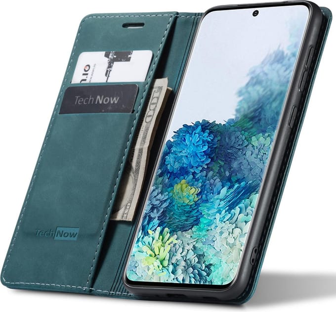 Hoesje geschikt voor Samsung Galaxy S20 Plus - Book Case Leer Slimline Blauw