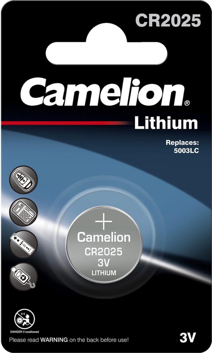 Camelion CR2025 Lithium Knoopcelbatterij – 3V – 1 Stuk​