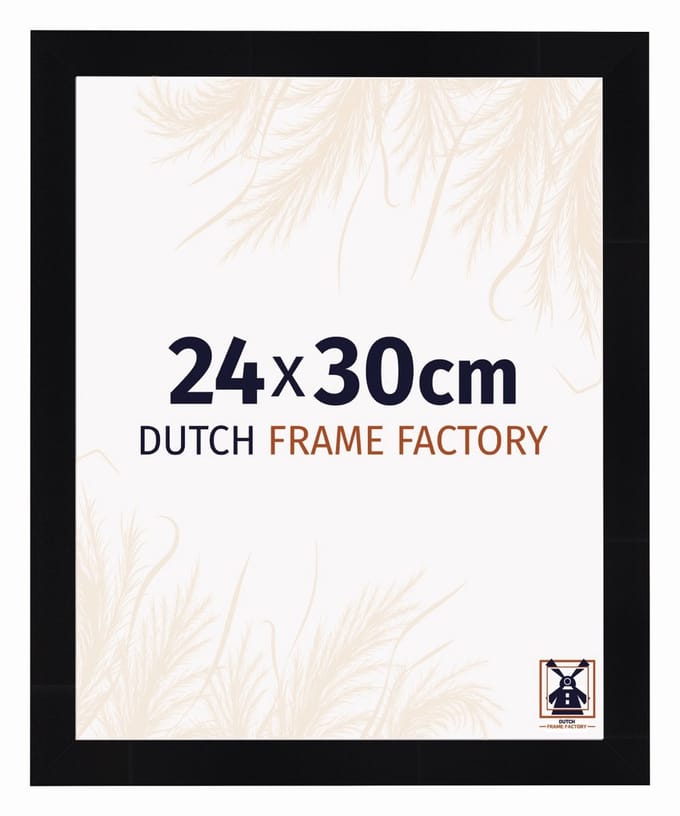 Fotolijst 24x30 cm - MDF - Zwart Hoogglans - Praag