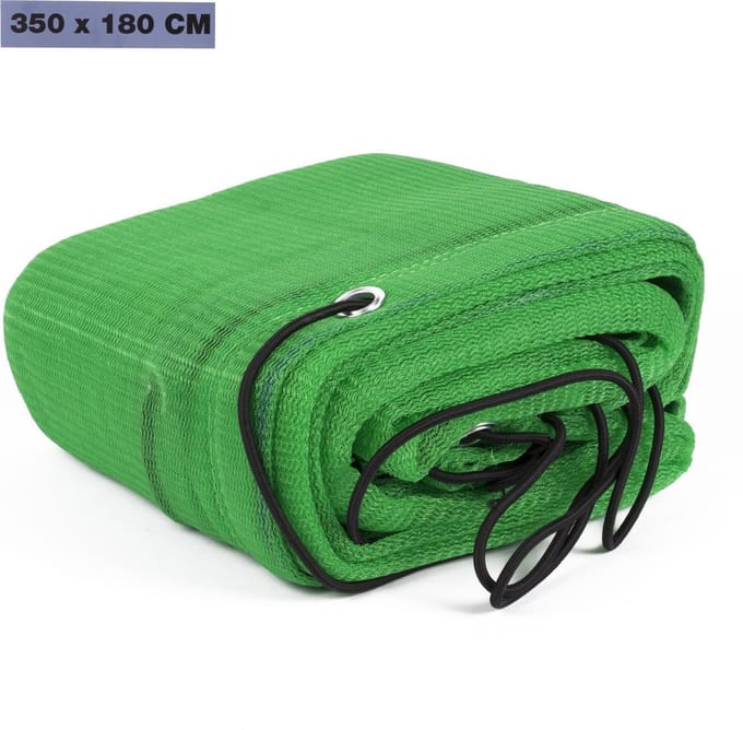 Benson Aanhangernet /aanhangwagen net - met elastiek - groen - 350 x 180 cm