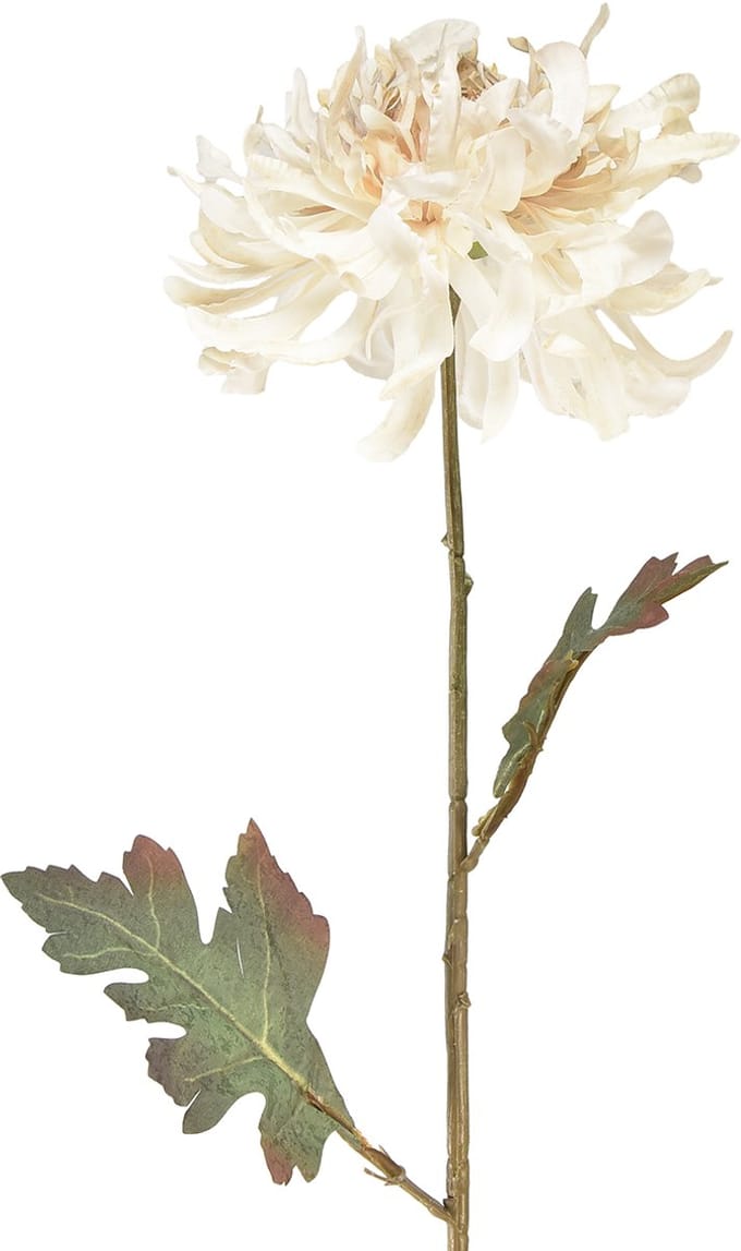 Chrysant Kunstmatige Decoratieve Bloemen Crème L72cm 2st