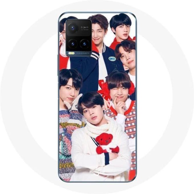 Coque pour Vivo Y21s 2021 / Y21 2021 BTS Affiche Memebers Cadeau de Noël 2023