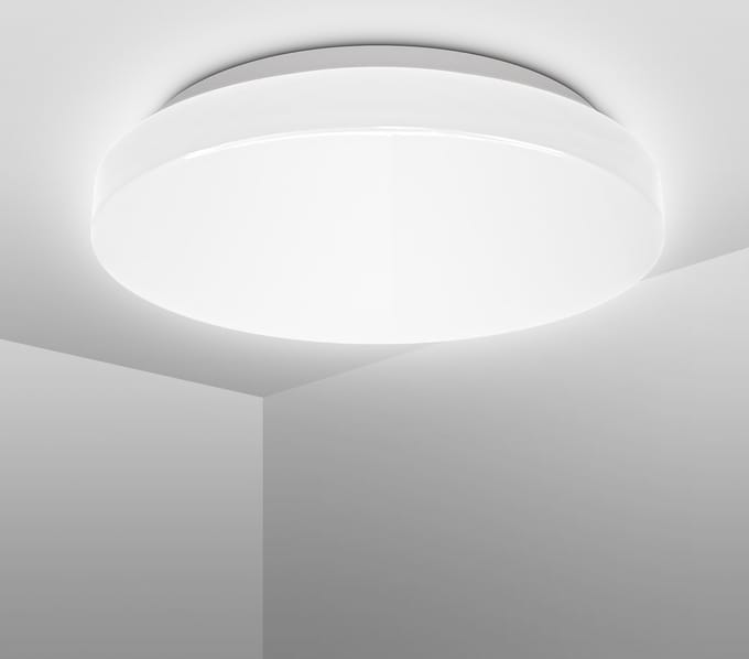 B.K.Licht - Badkamerlamp - IP44 - Ø22cm - 4.000K - 10W plafondlamp