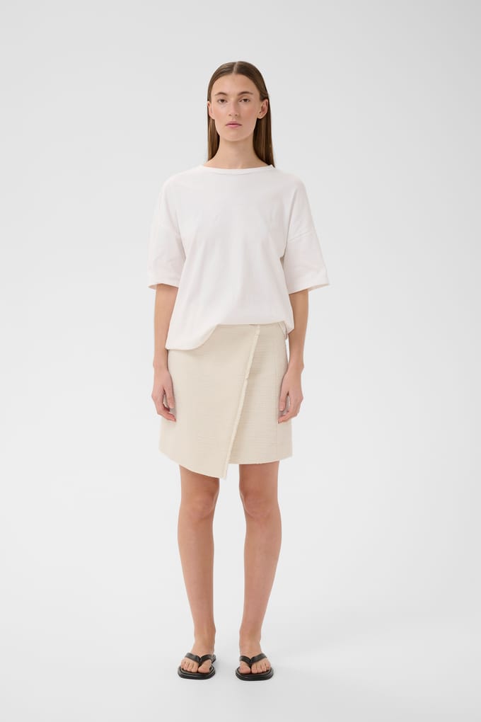 INWEAR Cheyanneiw Skirt Dames - Korte rok - Ecru - Maat 42