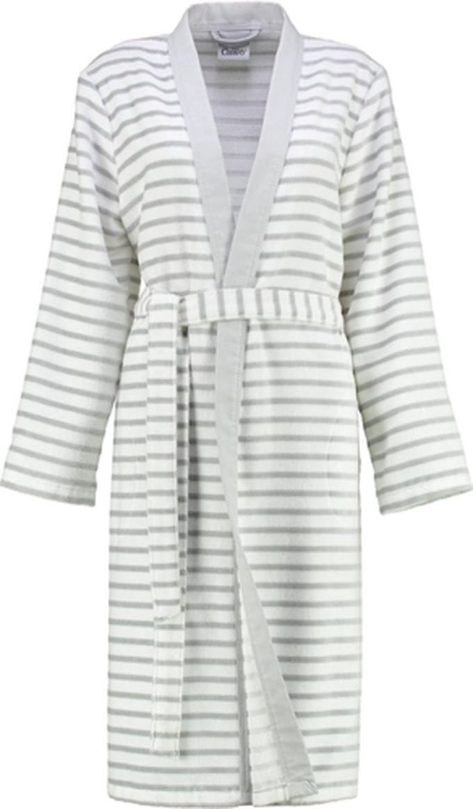 Badjas Cawö 6595 Kimono Women Grijs-36
